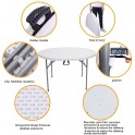 Outdoor Folding Utility Table White