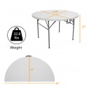 Outdoor Folding Utility Table White