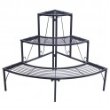 3 Tier Quarter Round Plant Corner Shelf Plant Stand Outdoor