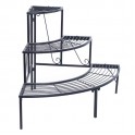3 Tier Quarter Round Plant Corner Shelf Plant Stand Outdoor