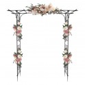 Flat Roof Wrought Iron Arches Plant Climbing Frame 