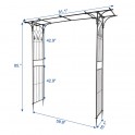 Flat Roof Wrought Iron Arches Plant Climbing Frame 