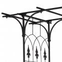 Flat Roof Wrought Iron Arches Plant Climbing Frame 
