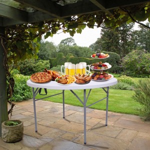 Outdoor Folding Utility Table White