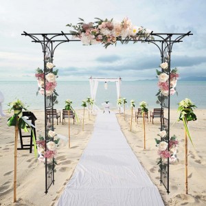 Flat Roof Wrought Iron Arches Plant Climbing Frame 