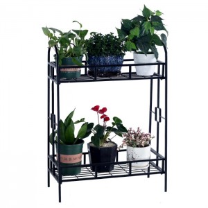 2-Tier Contemporary Tray Design Plant Stand